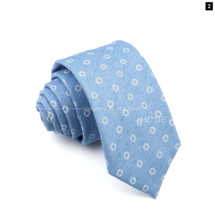 Floral Skull Anchor Denim Tie For Weddings Parties And Daily Wear