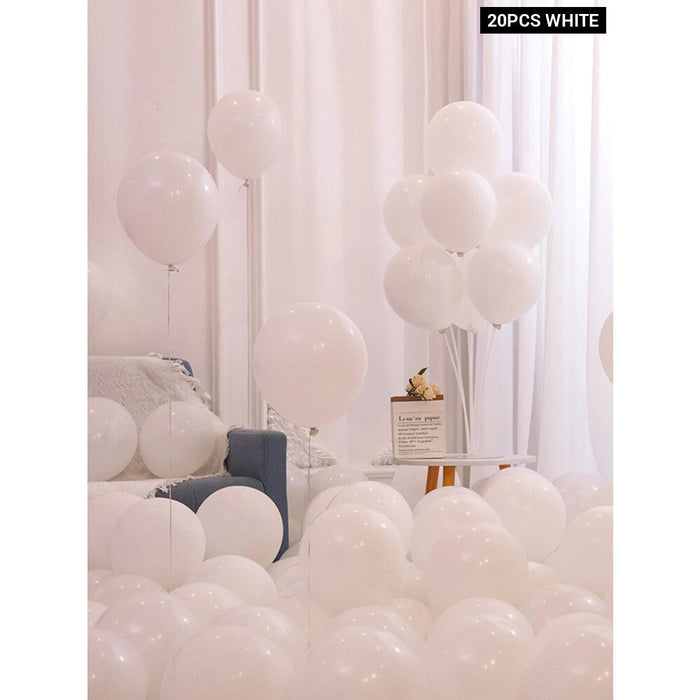 20 Red Pink And White Latex Balloons For Diy Engagement