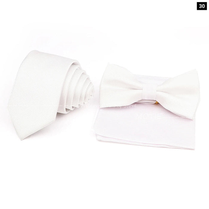 Classic Striped Tie Set For Business And Weddings