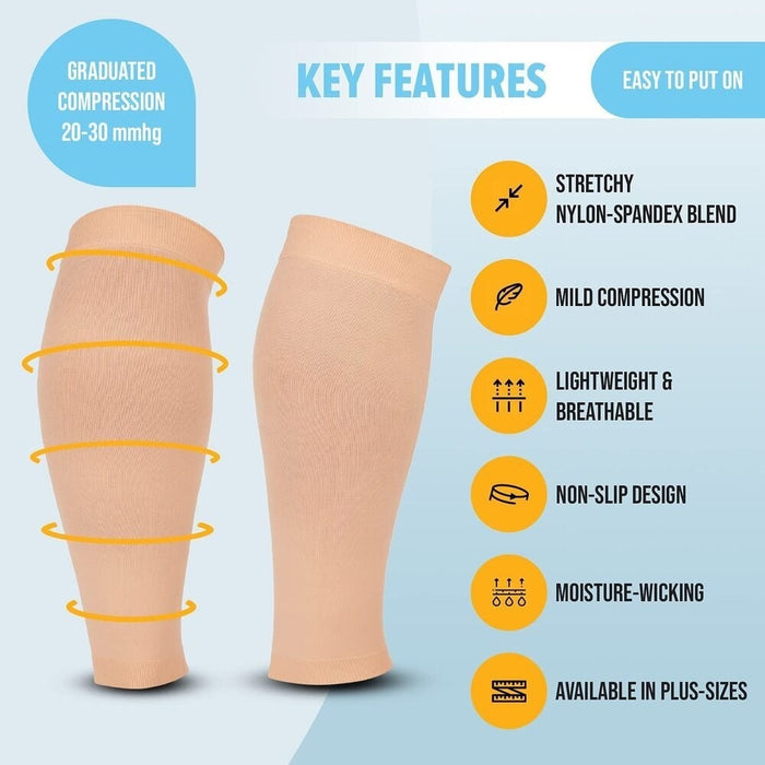 Medical Grade Calf Leg Compression Stockings for Recovery Varicose Veins Running