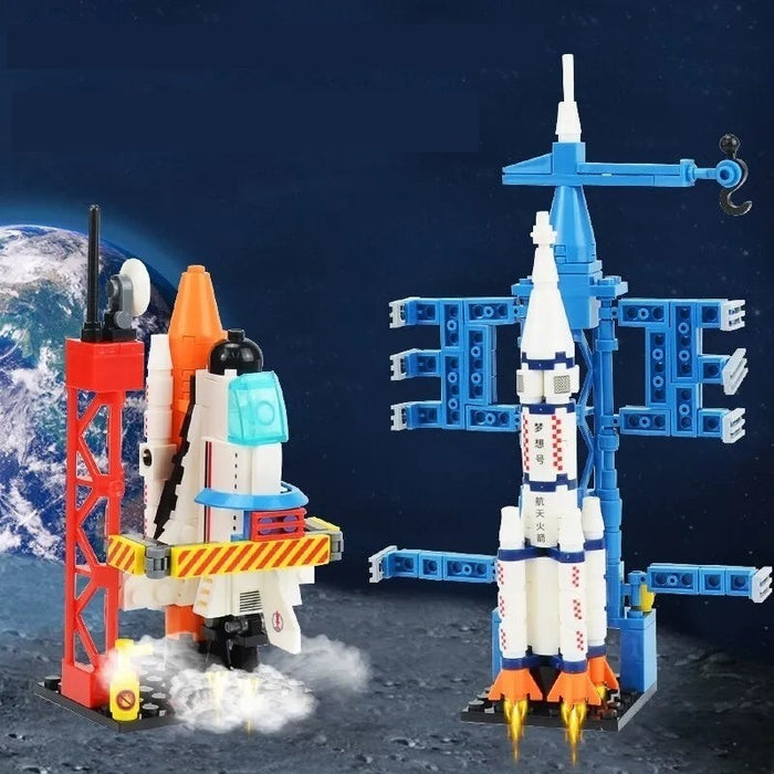 Space Shuttle Rocket Launch Construction Building Blocks