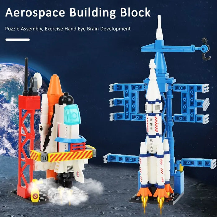 Space Shuttle Rocket Launch Construction Building Blocks