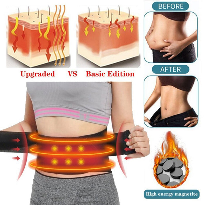 Tourmaline Self-Heating Magnetic Therapy Lumbar Back Brace for Men Women