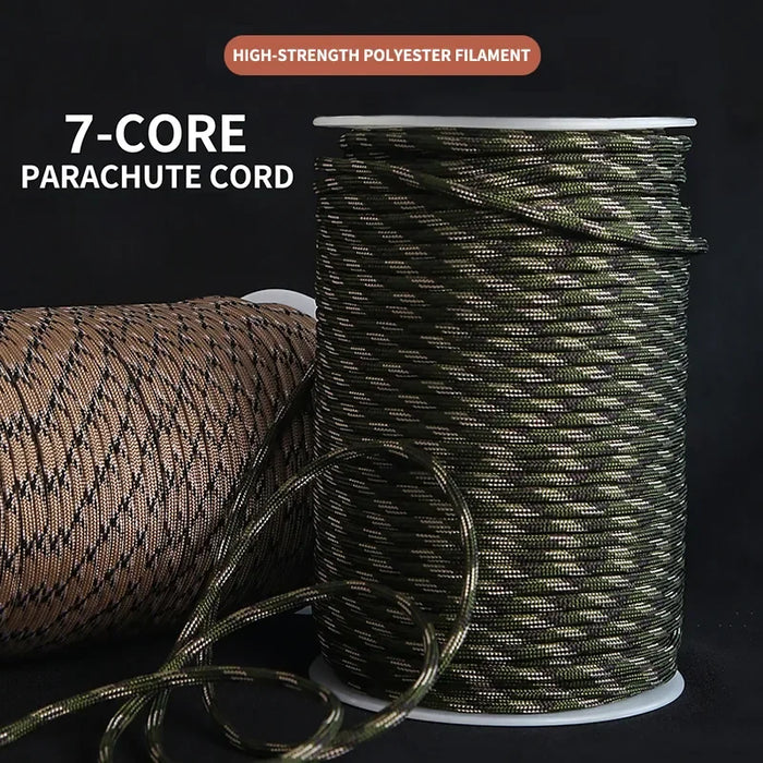 7 Core 550 Paracord Cord 5 8 16 31 M Dia. 4Mm Outdoor Camping Survival Lanyard Parachute Rope Hiking Tent Accessories