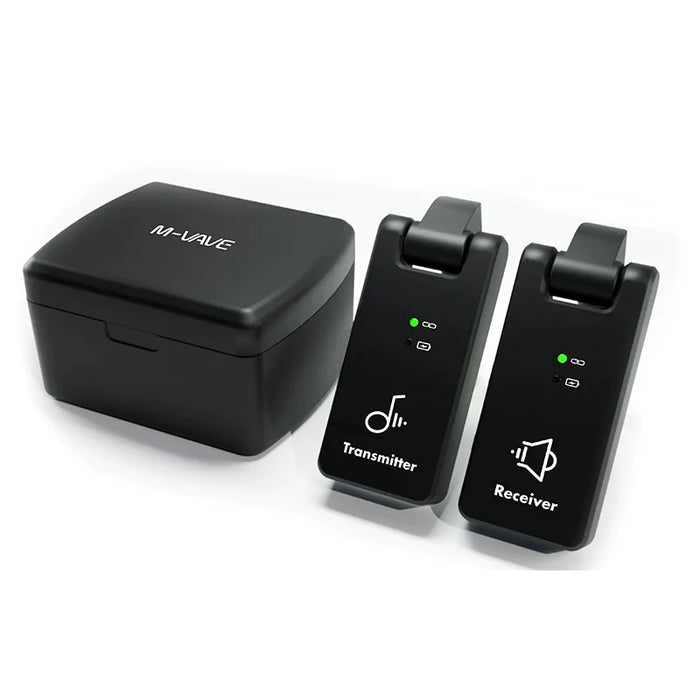M-Vave 2.4G Wireless Guitar System Rechargeable Transmitter Receiver 4 Channels Guitar Wireless System Rechargeable Box