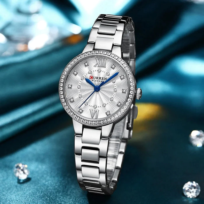 Creative Waterproof Steel Silver Watches For Women