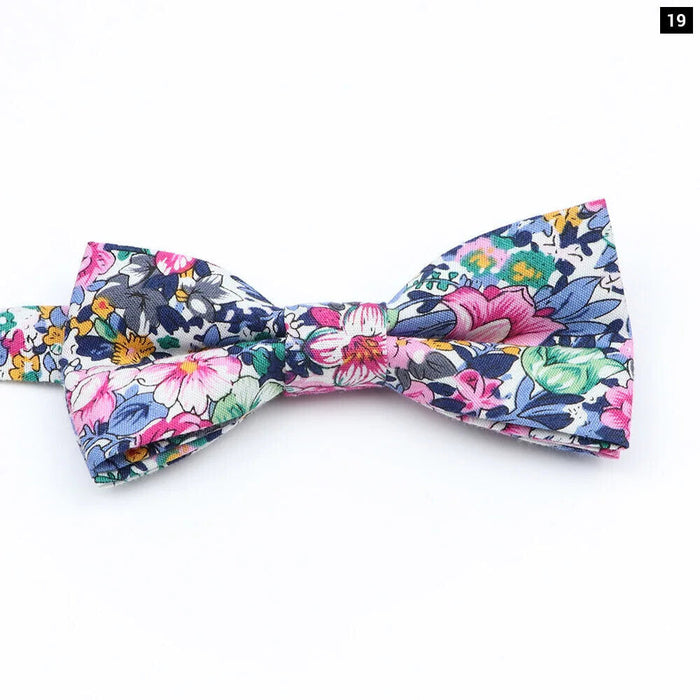 Colourful Floral Bow Ties Fashionable And Fun For Kids