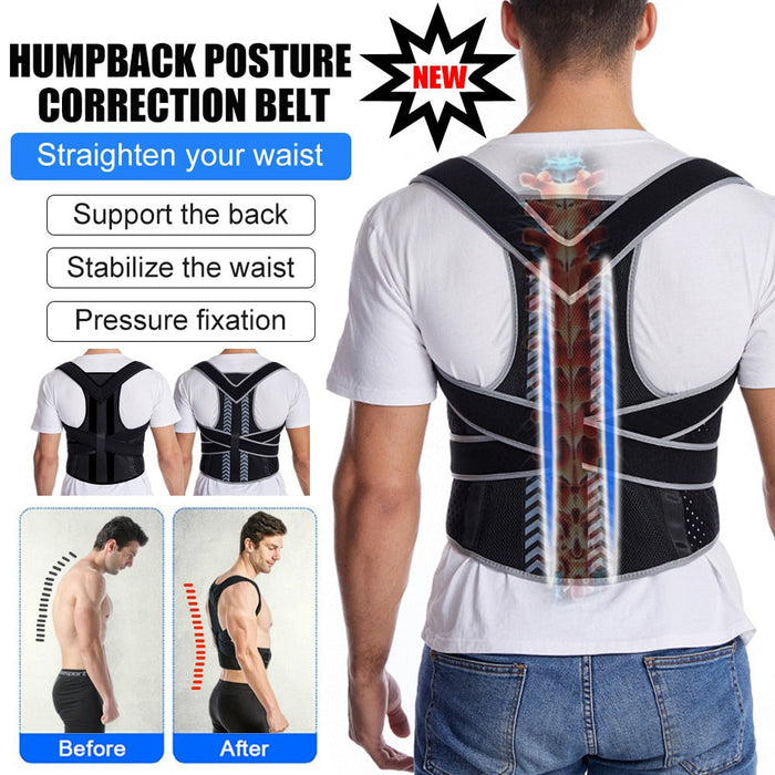 Adjustable Fully Back Posture Corrector Stop Slouching & Hunching