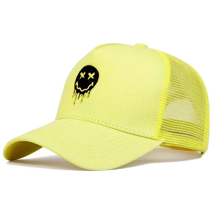 Smiling Face Print Baseball Cap / Hat For Outdoor Wear