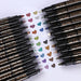 20 Metallic Brush Markers Set 2mm Tip Water Based Black