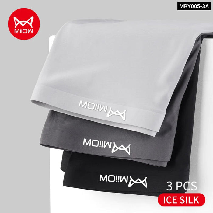 Pack Of 3 Mens Ice Silk Boxers