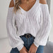 Off Shoulder Lantern Sleeve Sweater For Women