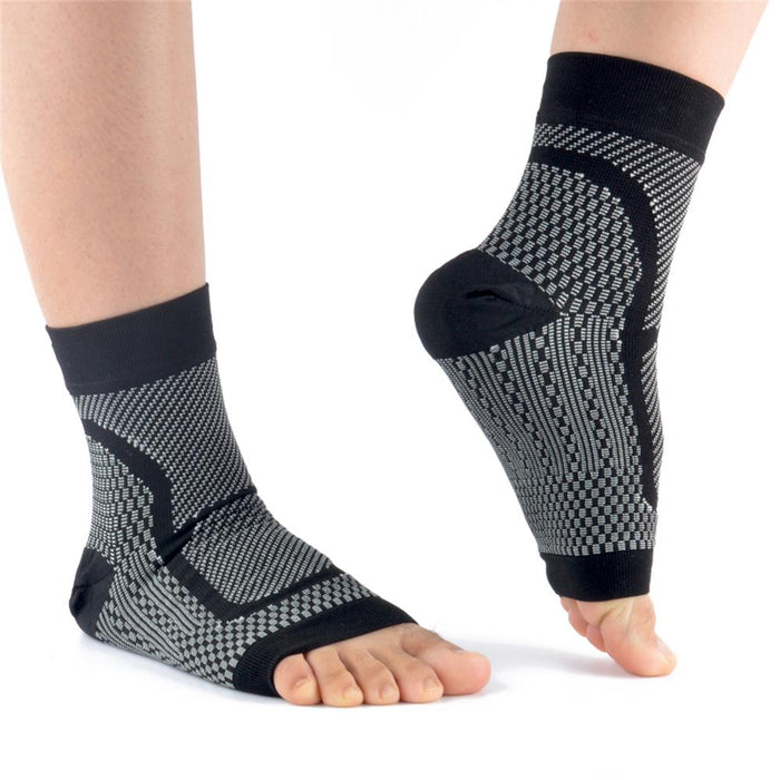 1Pair Compression Ankle Brace Socks For Heel Pain Achilles Tendonitis Relief