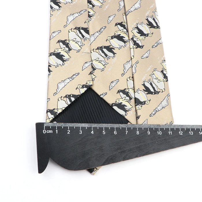 Horseback Riding Neckties Brown Polyester Ties For Men