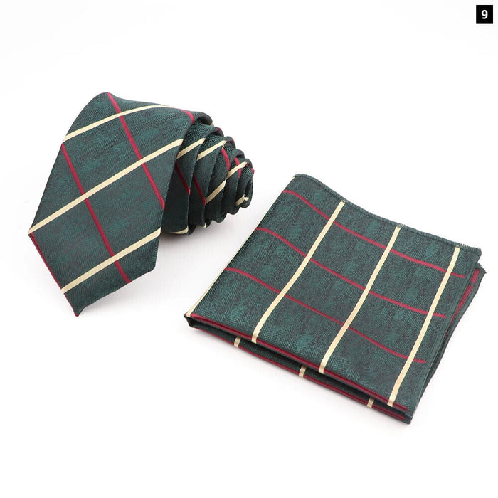 Mens Fashion Tie And Pocket Square Set For Business Weddings And Gifts