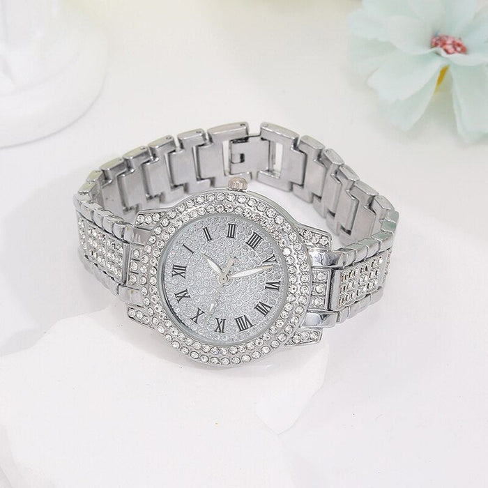 5Pcs Jewels Set Watches Women Ladies Watch Simple Casual Womens Analog Wristwatch Bracelet