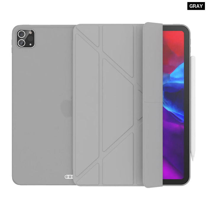 Multi Fold Pu Leather Smart Cover For Ipad Pro 11 12.9 Funda Capa