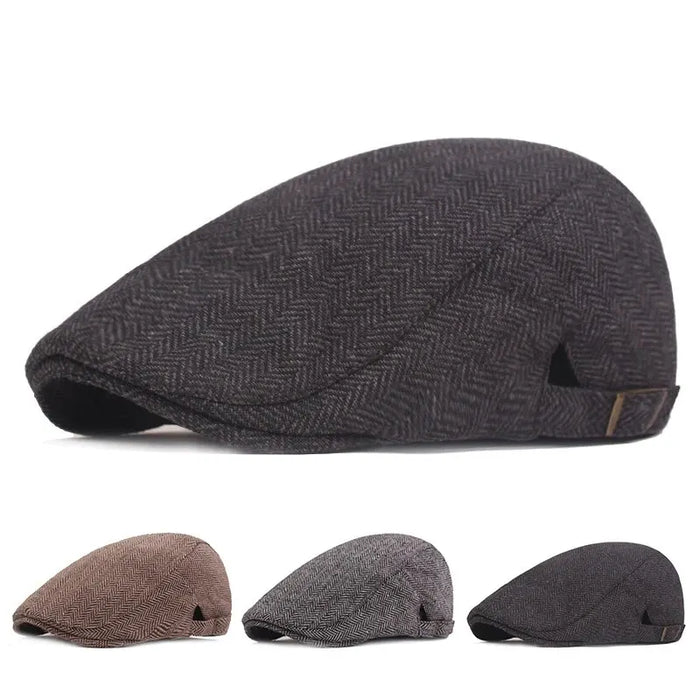 Retro Herringbone Sboy Cap / Hat For Men