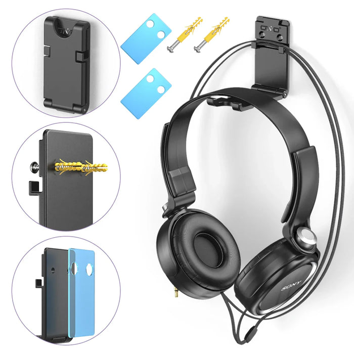 Rotatable Headphone Wall Mount Pack Of 1/2