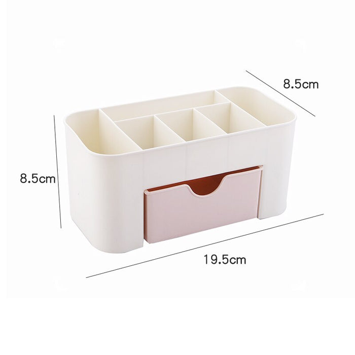 Nail Storage Box Plastic Drawer Style Easy to Clean Desktop Organization Large Capacity Cotton Swab Polishing Sand Strip Toolbox