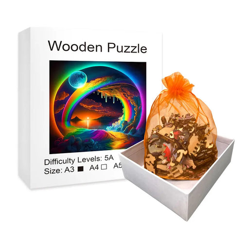 Montessori Wooden Puzzle Set With Box