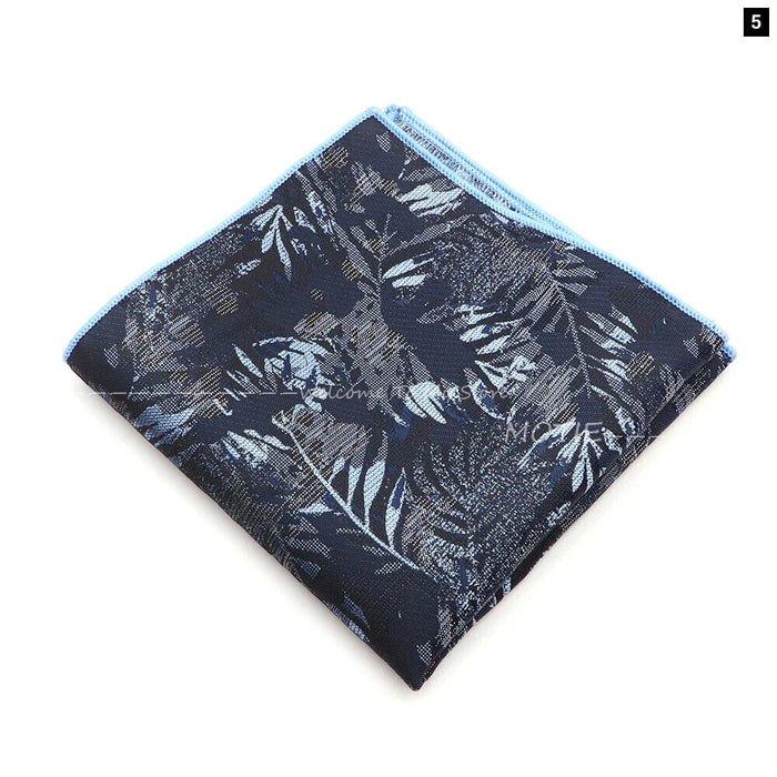 Mens Plant Pattern Handkerchiefs For Weddings And Daily Wear