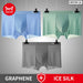 3 Piece Ultra Thin Ice Silk Mens Boxer Shorts