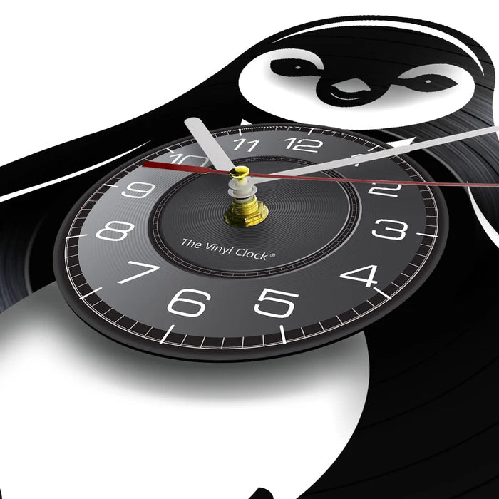 Penguin Vinyl Record Wall Clock