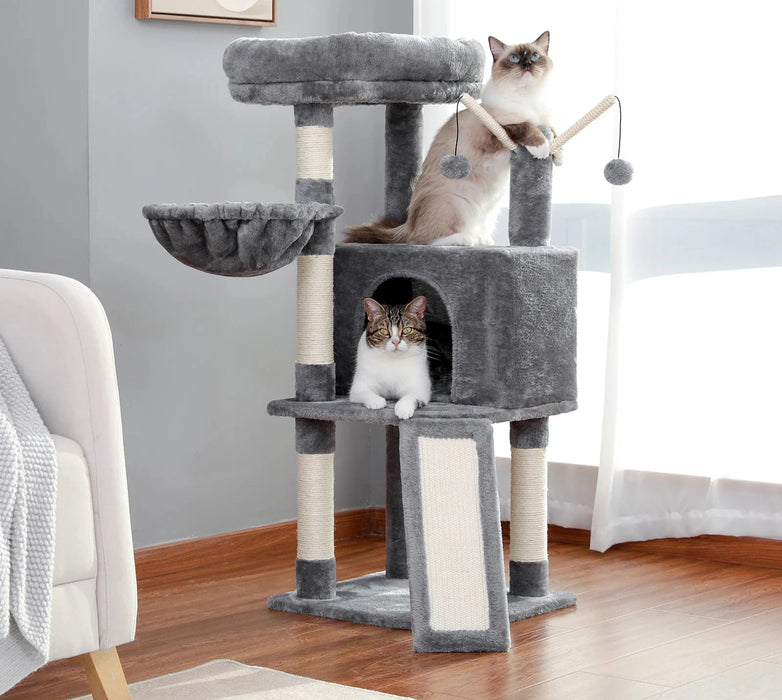 Large Cat Tree Condo Hammock Scratching Posts Toys