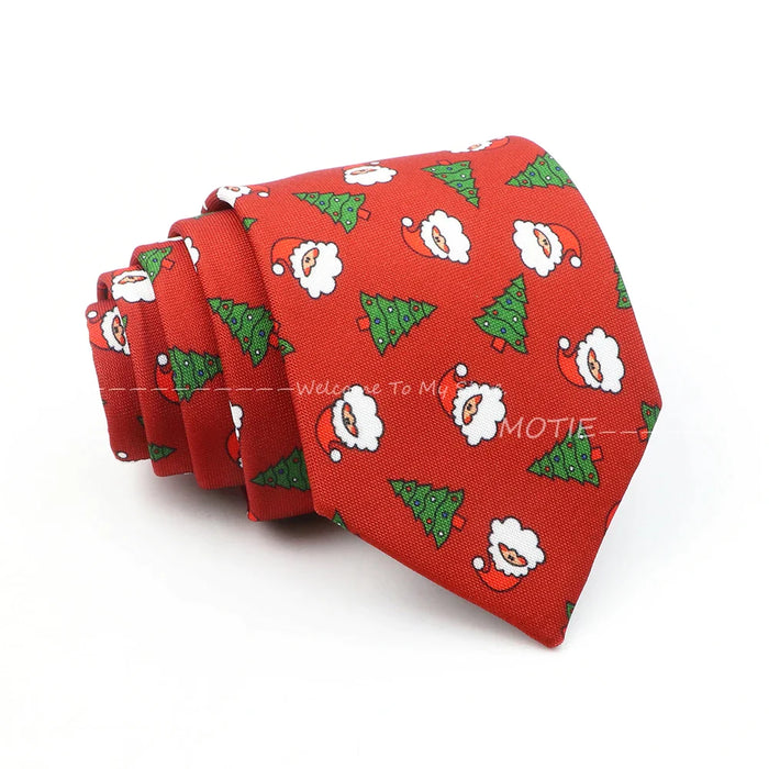 Green Christmas Tree Necktie For Daily Wear Weddings And Gifts