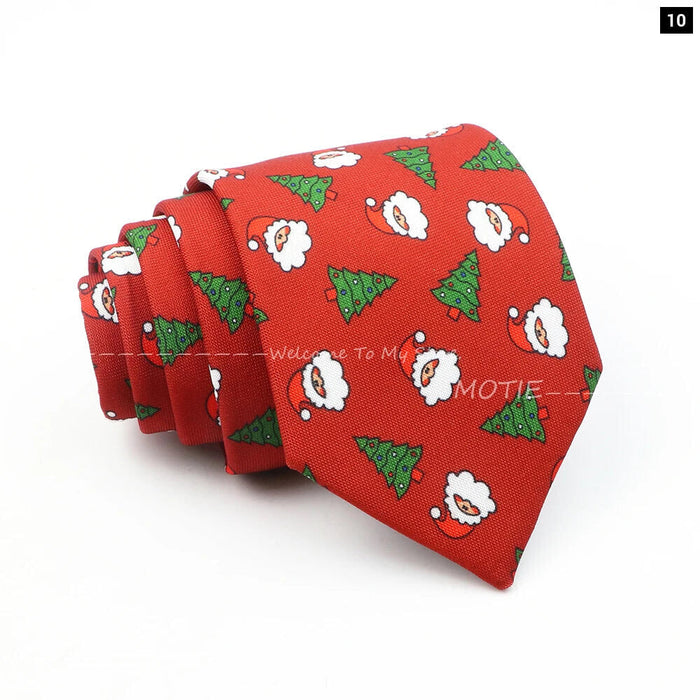 Green Christmas Tree Necktie For Daily Wear Weddings And Gifts