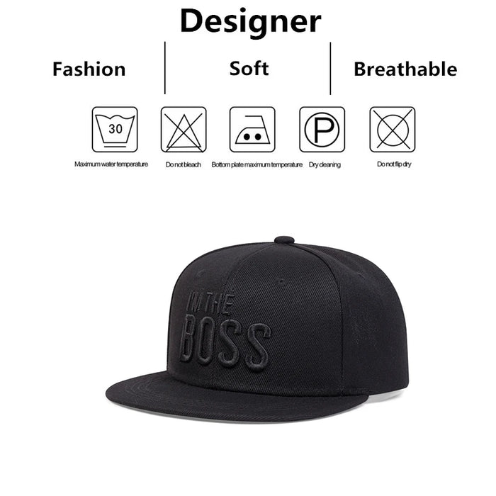 Boss Letter Embroidery Hip Hop Hat