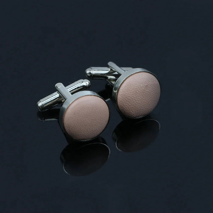 Solid Colour Cufflinks Mens Wedding Accessory