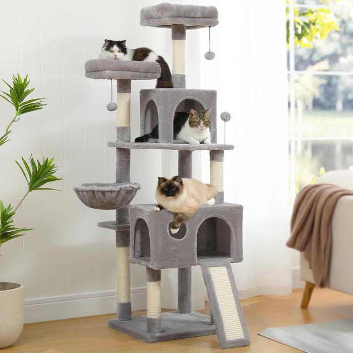 Multi Level Cat Tree Double Condos Scratching Posts