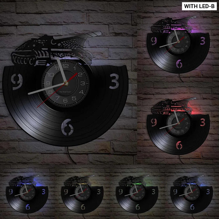 Army Tank Vinyl Record Wall Clock