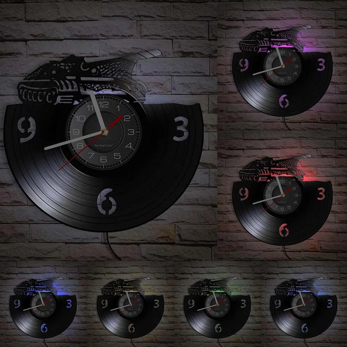 Military Tank Vinyl Record Wall Clock