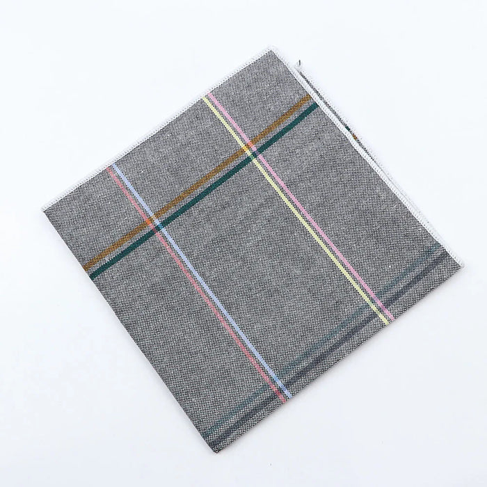 Vintage Plaid Cotton Hankerchiefs Pocket Squares