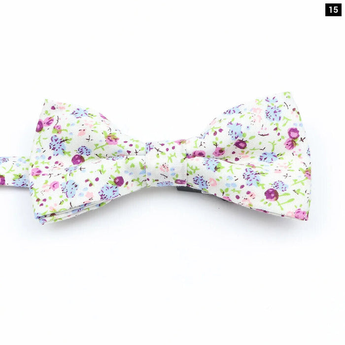 Colourful Floral Bow Ties Fashionable And Fun For Kids