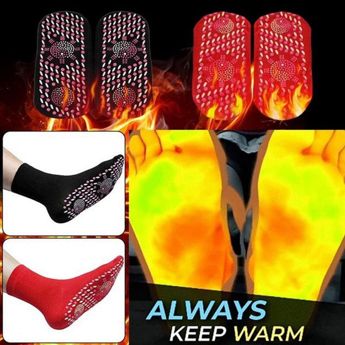 Winter Warm Tourmaline Magnetic Heated Socks Therapy For Yoga