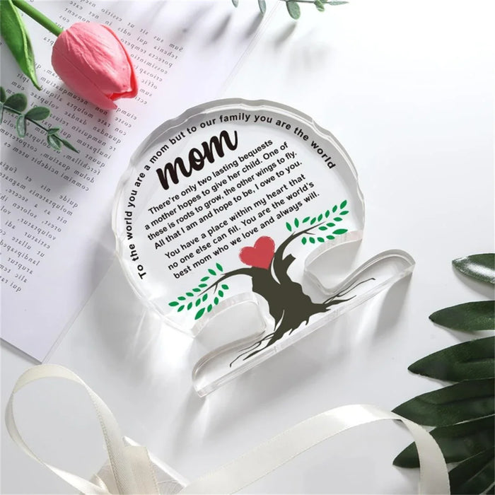 Mother's Day Gifts Acrylic Tree Desk Plaque