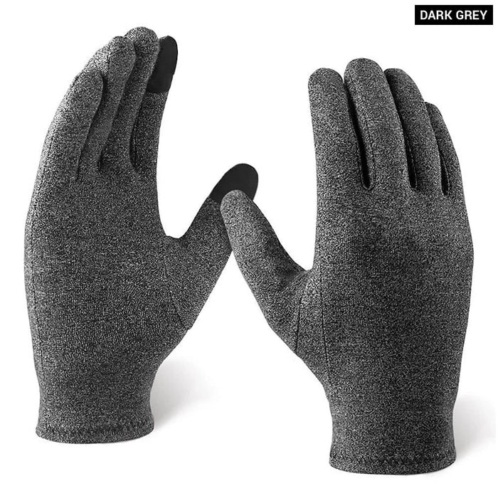 1 Pair Full Finger Arthritis Compression Gloves For Women Men Relieve Pain Rheumatoid