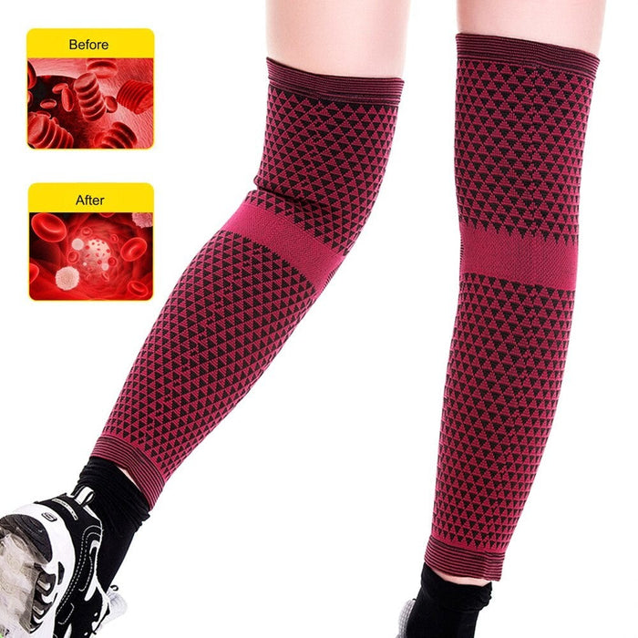 2Pcs/Pair High Elastic Tourmaline Magnetic Warm Knee Pads For Rheumatoid Arthritis