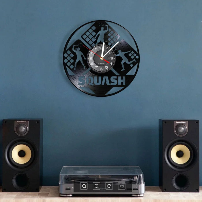 Squash Vinyl Lp Wall Clock