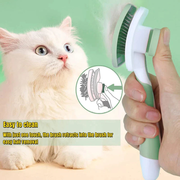 Pet Grooming Comb Self Cleaning Skin Friendly