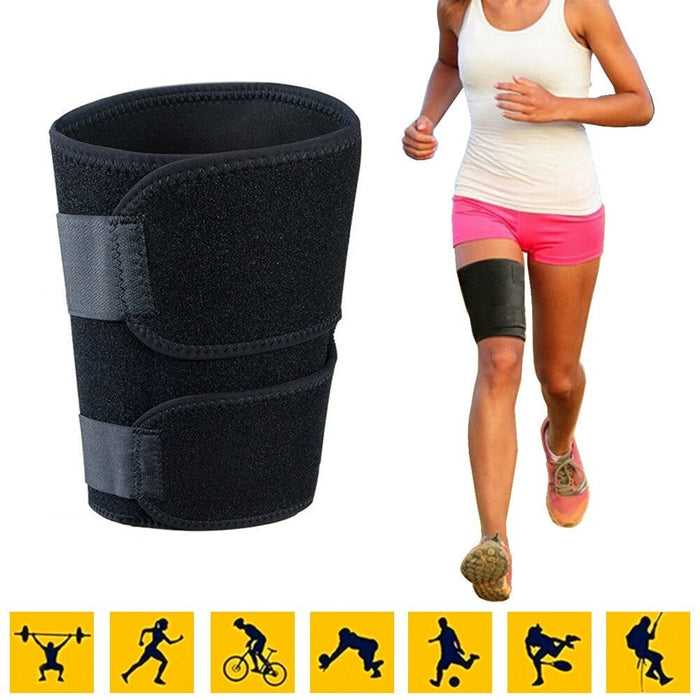 1 Piece Thigh Brace Hamstring Wrap for Pulled Hamstring Muscle Sprains Strains