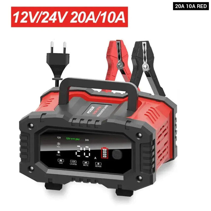 Smart 12V 24V Battery Charger For Cars And Motorcycles