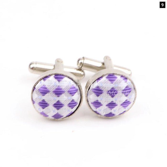 Purple Cufflinks For Men Weddings And Daily Wear