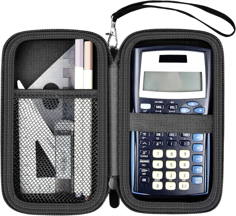 Hard Case For Texas Instruments Ti 30Xiis Scientific Calculator Travel Office Calculators Extra Mesh Pocket