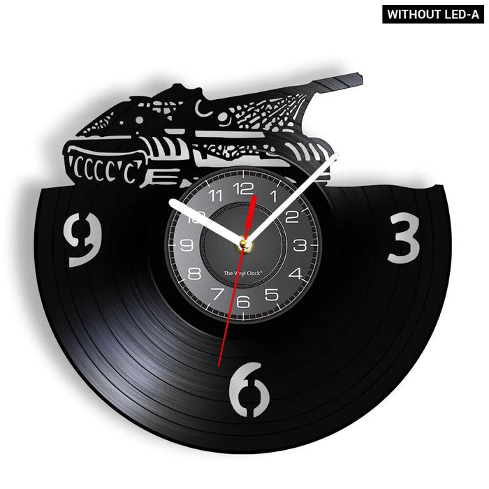 Army Tank Vinyl Record Wall Clock