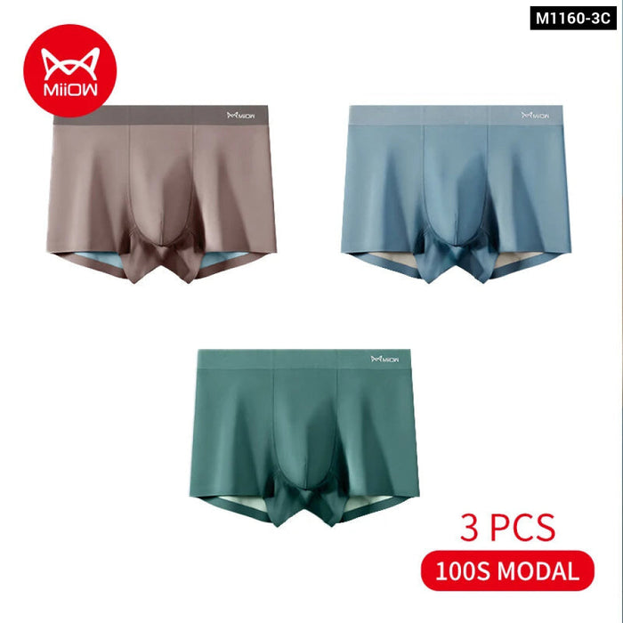 Pack Of 3 Modal Antibacterial Mens Boxers